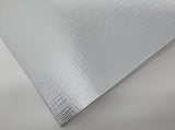 Papel Laminado Texturizado Telado Prata 20 folhas A4 - 180g/250g