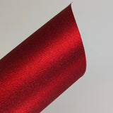 Papel Glitter Vermelho 10 Folhas A4 - 180g