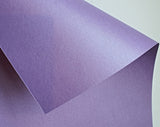 Papel Perolado Lavanda (Colorido Na Massa) 20 folhas A4 - 180g - Papel Especial