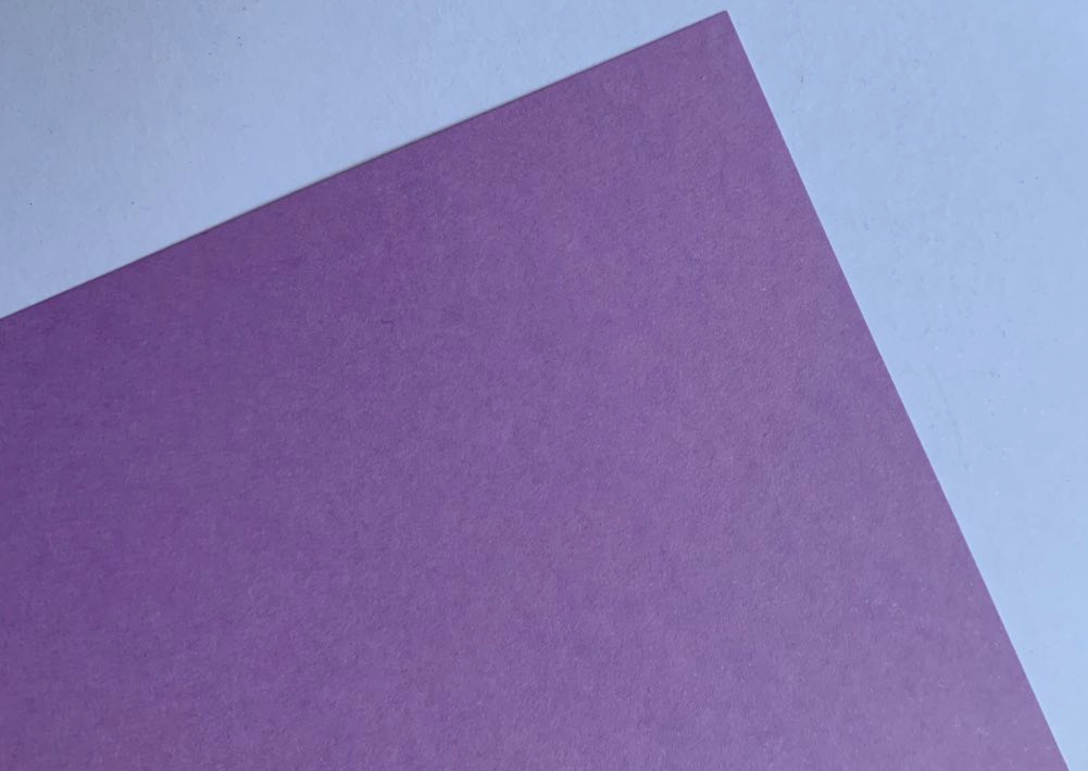 Papel Lilás (Colorido Na Massa) 20 folhas A4 - 180g - Papel Especial